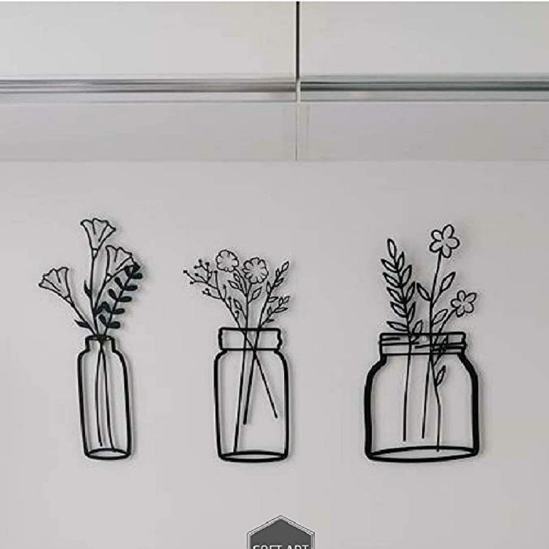 Flower Silhouette Wall Hanging