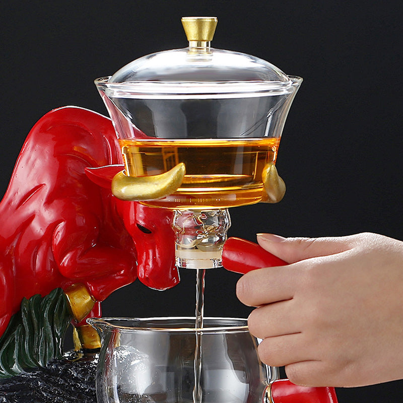 Niu Zhuan Qiankun Glass Semi-Automatic Tea Maker